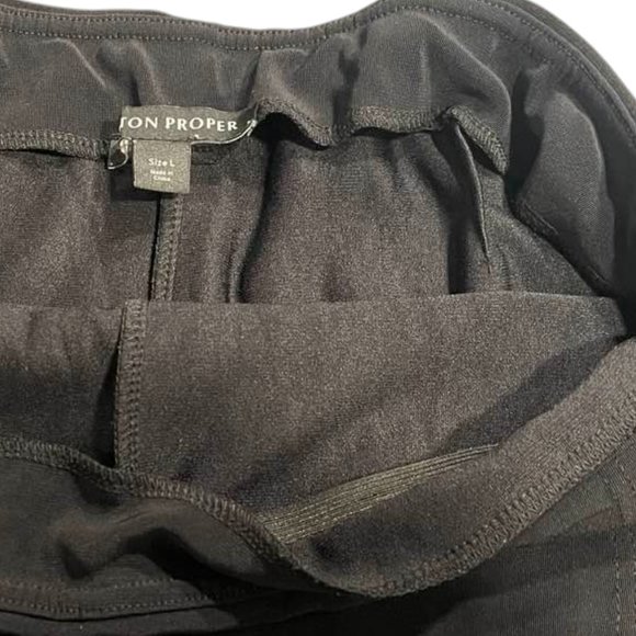 Boston Proper Black Pull-on Wrap Skort Beyond Travel Vacation Sports - Picture 14 of 16